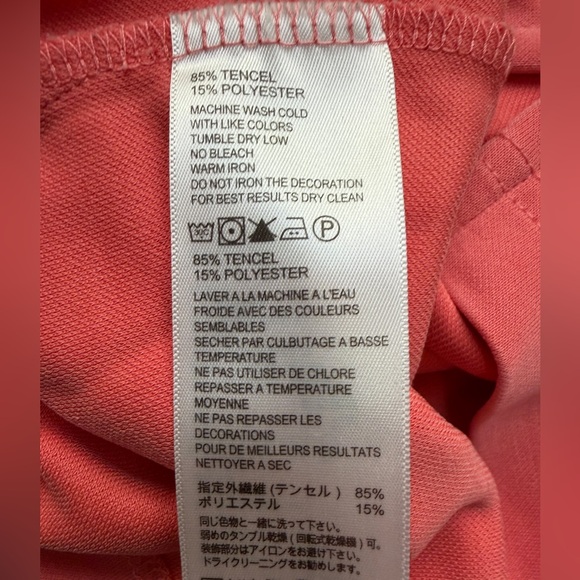 Tommy Bahama Tencel blend tshirt pink/salmon - size L - Picture 8 of 8
